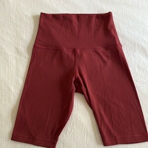 Lululemon Align Super High Rise Short *10"                   Size:6 Color:Maroon